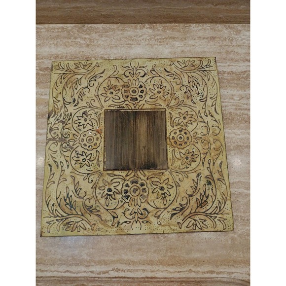 Wall Art Metal on Wood Natural + Modern Design 12 x 12 - Picture 11 of 12